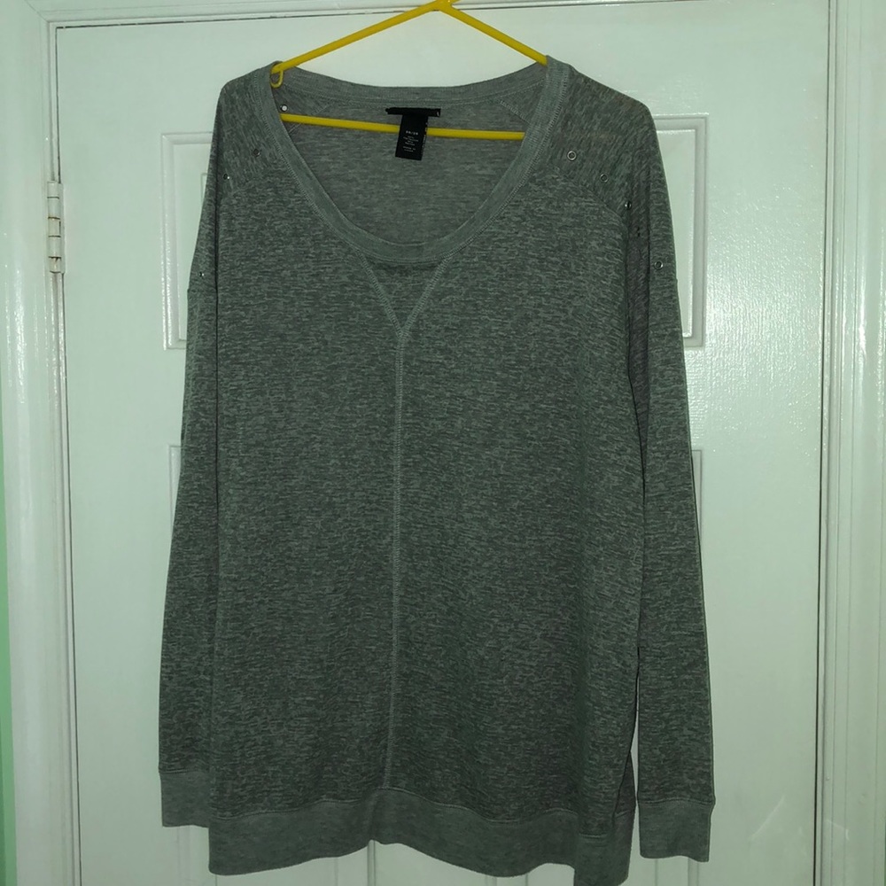 Gray, light material sweater